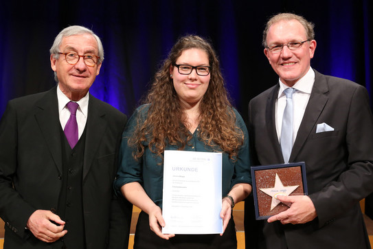 Preisverleihung an Jessica Wegge