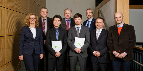 Gruppenbild Promotionspreisträger Gruppenbild mit den Promotionspreisträgern