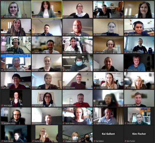 Videokonferenz des Symposiums mit über 80 Teilnehmern