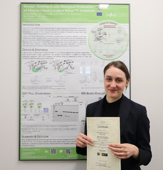 Tonia Kirschner mit Posterpreis