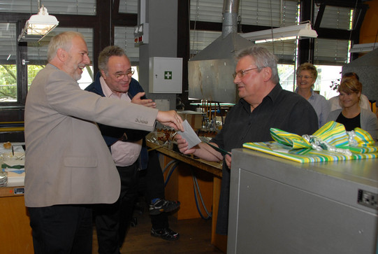 Prof. Strohmann und Jürgen Pulina