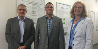 Prof. Jurschat, Prof. Schirrmacher, Prof. Melle (Dekanin)