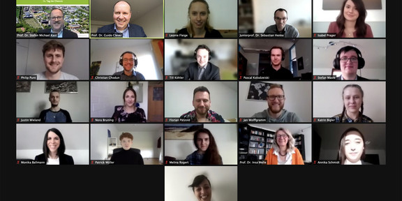 Bild der Preisträger und Professoren am 14ten Tag der Chemie