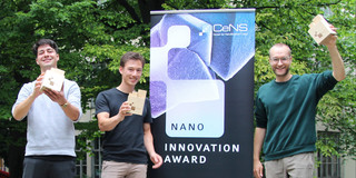 Preisträger (v.l.n.r.) Dr. Gabriel Moya (3. Preis), Dr. Eduard Unterauer (1. Preis), Dr. Christoph Gruber (2. Preis)