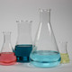 Reagenzgläser Reagenzgläser mit farbigen Flüssigkeiten