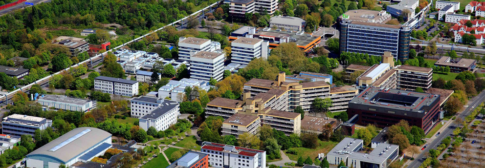 The picture shows the North Campus from above.